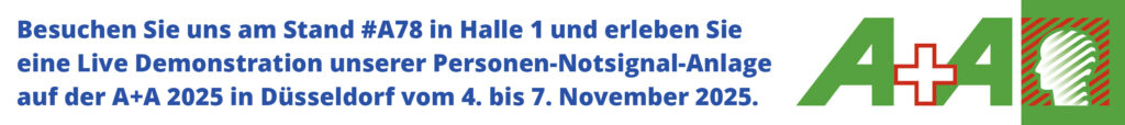 Personen-Notsignal-Anlage A+A 2025 Düsseldorf